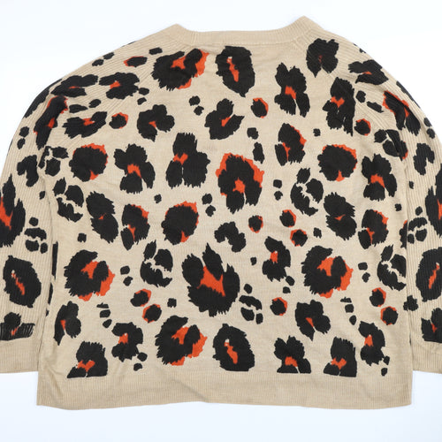 Next Women's Multicoloured Animal Print Jumper, Size L