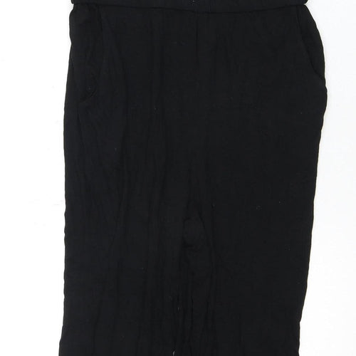 Topshop Women's Black Embroidered Jumpsuit Size 12