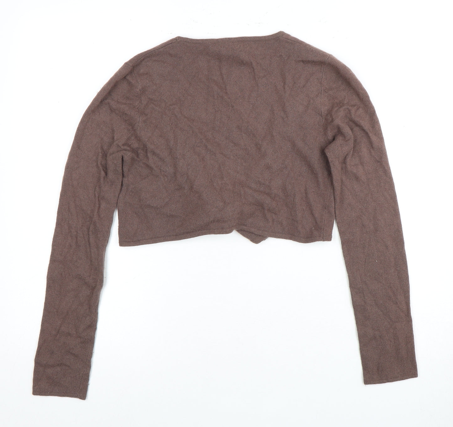 Monsoon Women's Brown Shrug V-Neck Jumper, Size 8