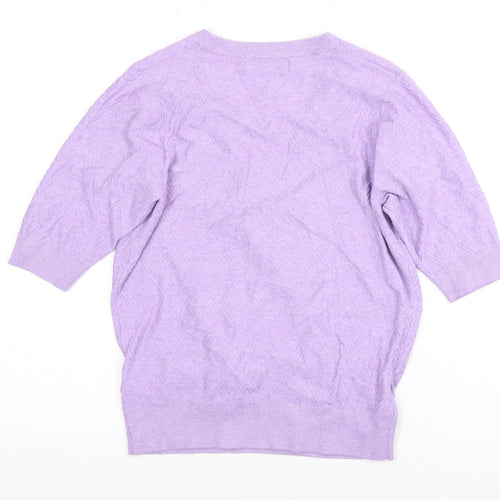 Marks and Spencer Women's Purple Wrap Blouse, Size S