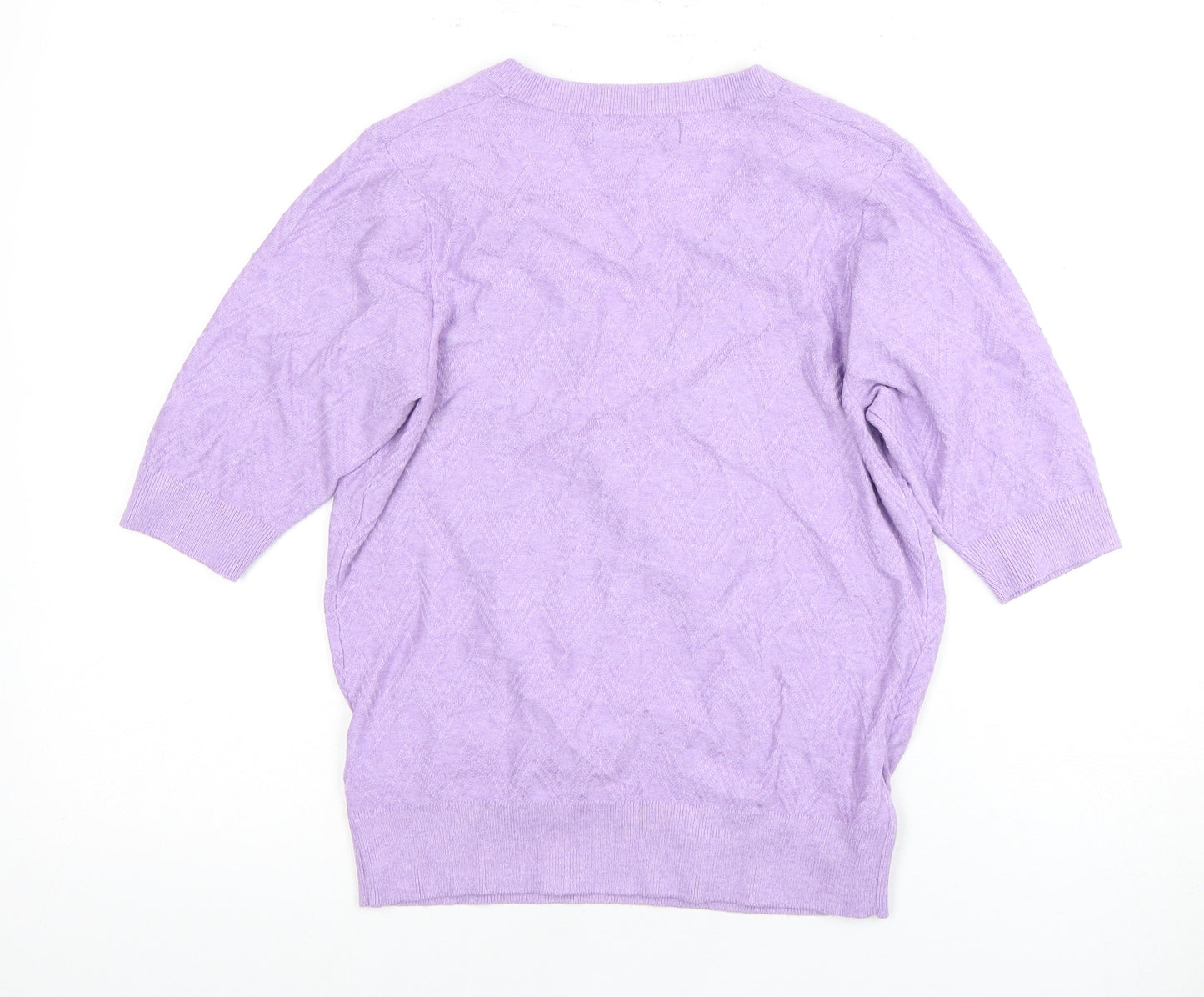 Marks and Spencer Women's Purple Wrap Blouse, Size S