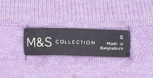 Marks and Spencer Women's Purple Wrap Blouse, Size S