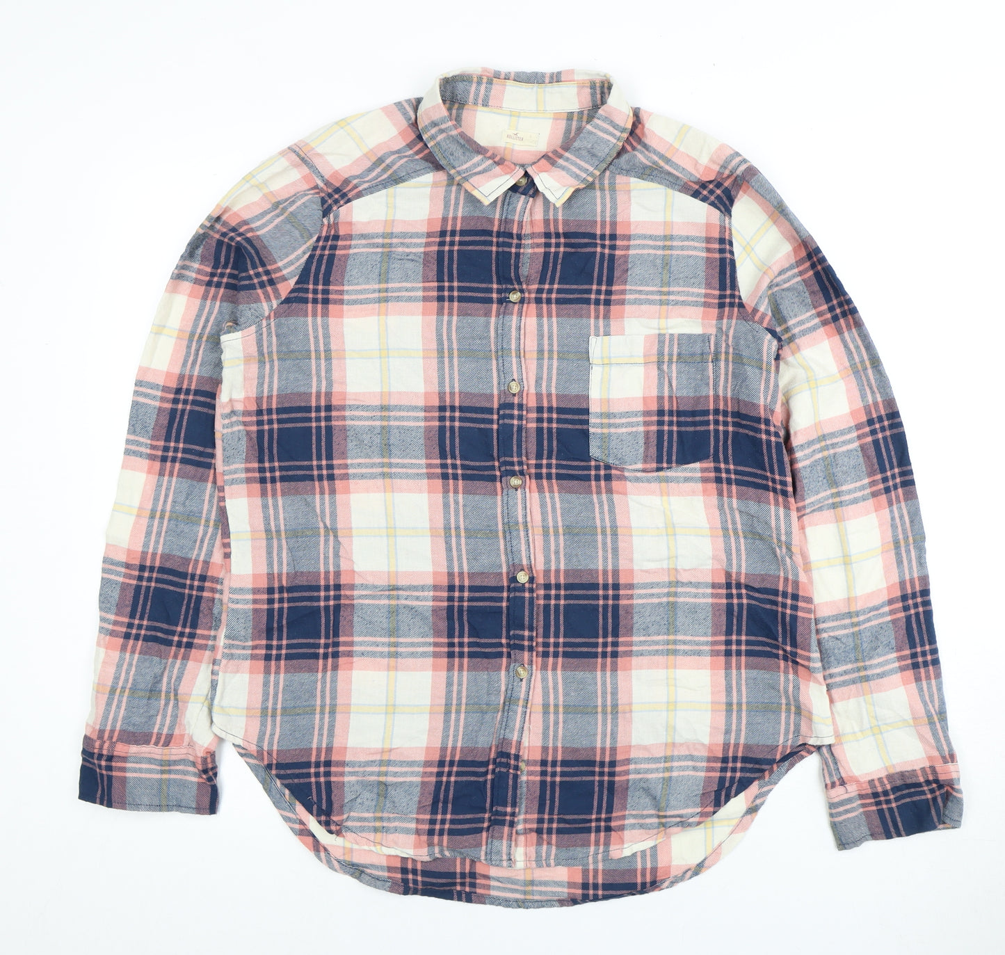 Hollister Women's Multicoloured Plaid Button-Up Shirt
