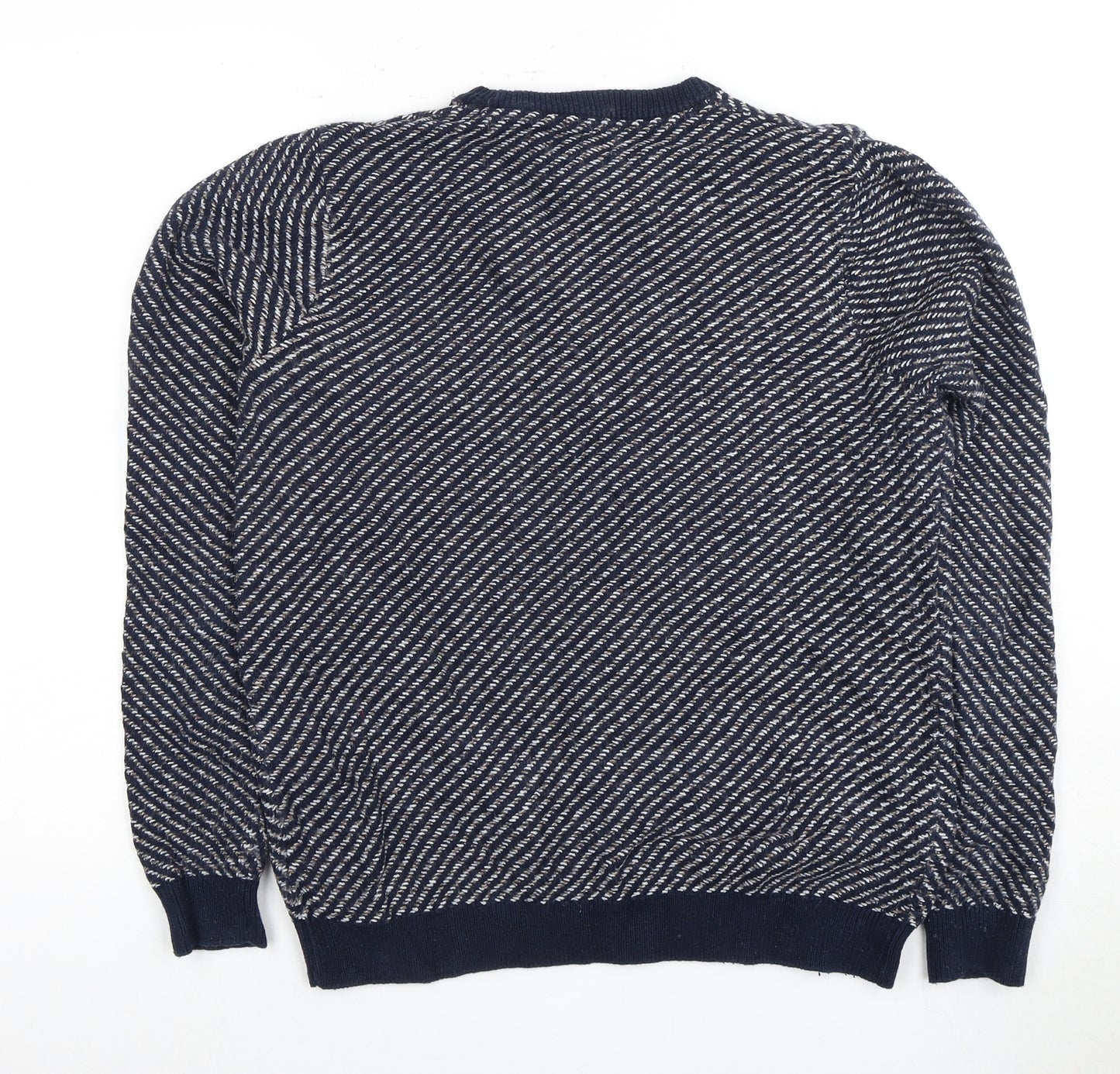 Limited Edition Men's Blue M Geometric Knit Pullover
