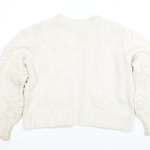 River Island Women’s Ivory Floral Cardigan - S