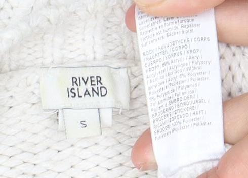 River Island Women’s Ivory Floral Cardigan - S