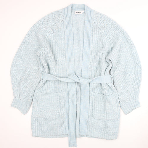 Weekday Women's Blue Cardigan Jumper Size S, Belted
