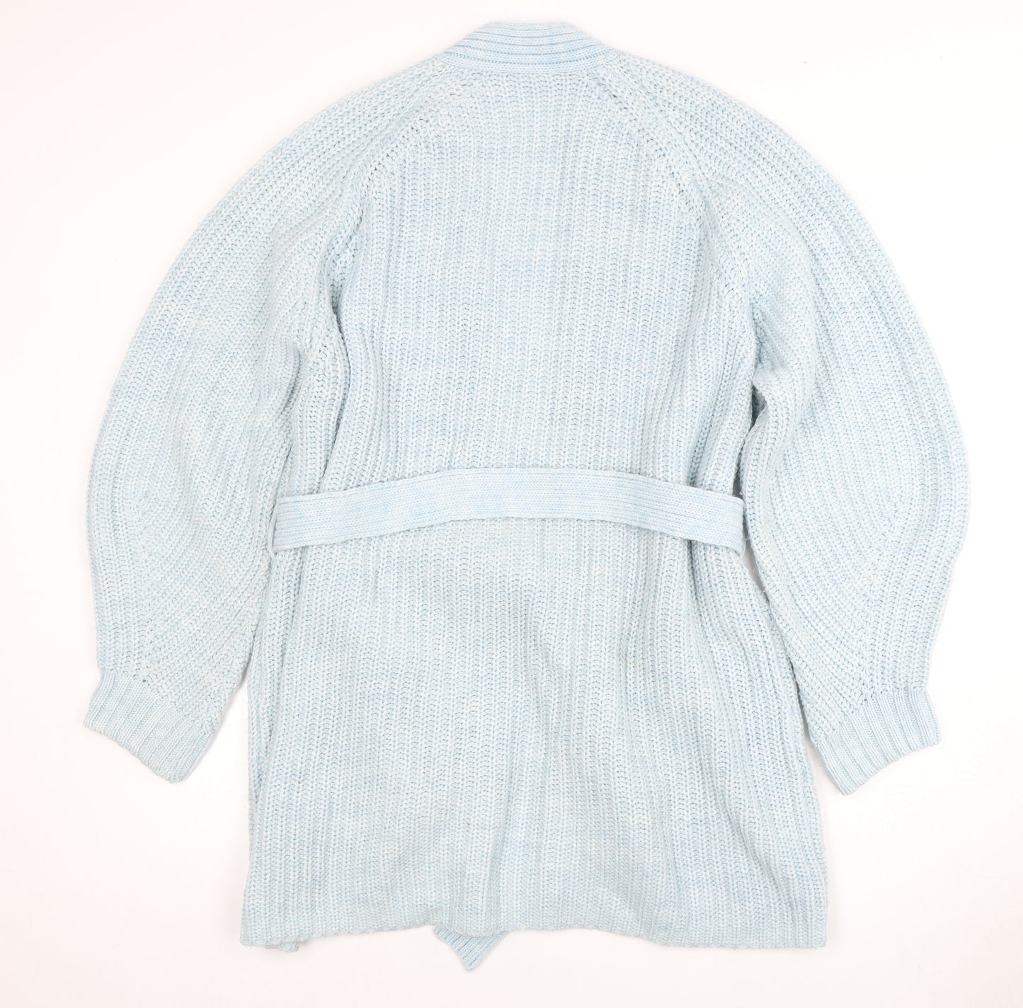 Weekday Women's Blue Cardigan Jumper Size S, Belted