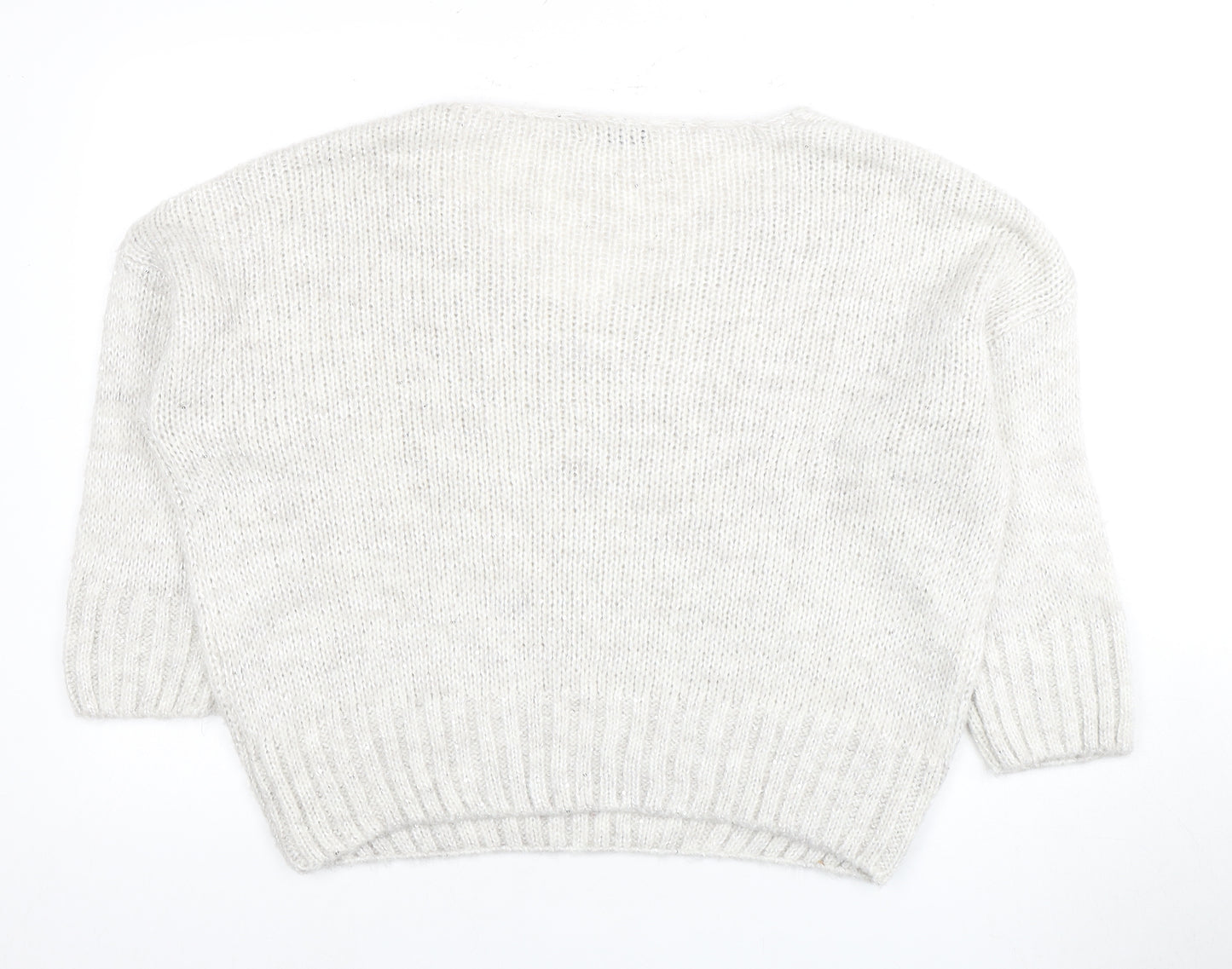 Alessia Pacini Women's Ivory Knit Pullover Jumper S
