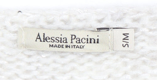 Alessia Pacini Women's Ivory Knit Pullover Jumper S