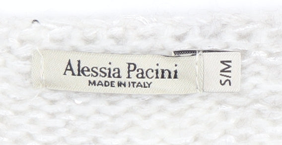 Alessia Pacini Women's Ivory Knit Pullover Jumper S