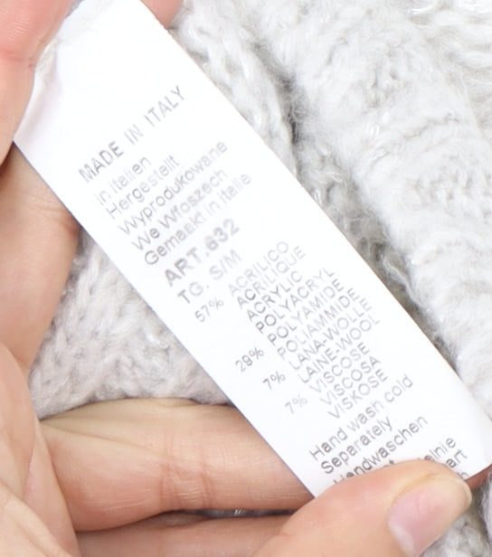 Alessia Pacini Women's Ivory Knit Pullover Jumper S