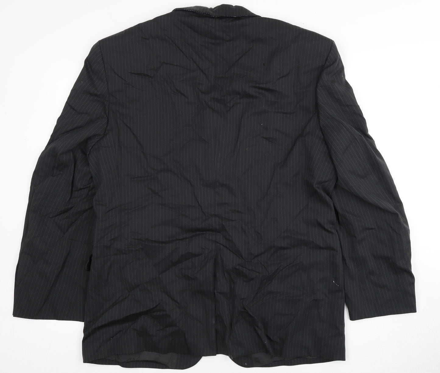 Burton Men's Black Striped Blazer - 40 Short, Formal Jacket