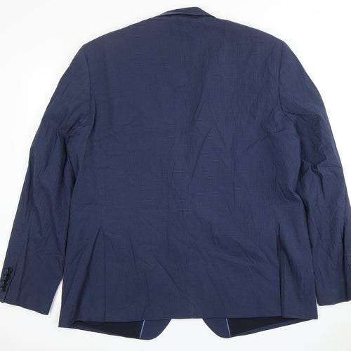 Marks and Spencer Men's Blue 38R Blazer Check Regular
