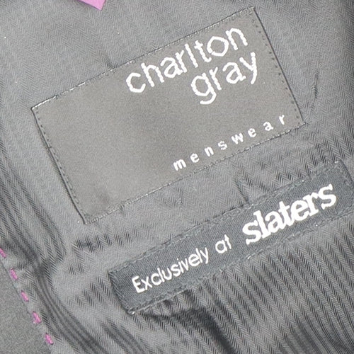 Charlton Gray Men's Black Tuxedo Blazer 44L