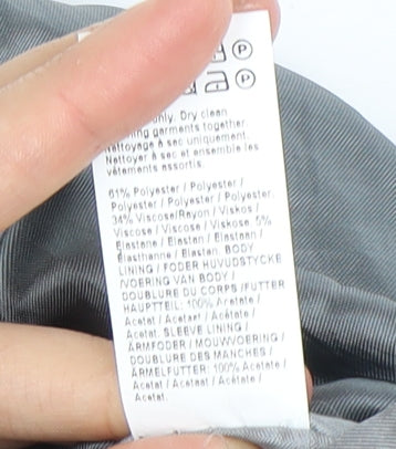 River Island Men's Grey Striped Blazer 40R