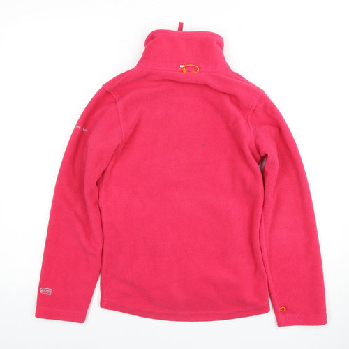 Trespass Girls Pink Fleece Jacket Size 10 Years