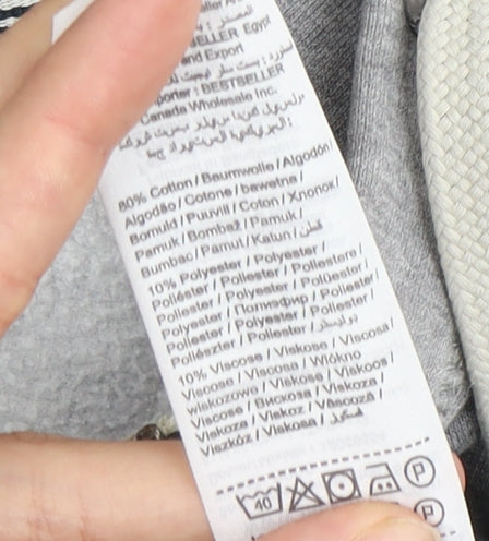 Jack & Jones Men's Grey Full Zip Hoodie - Size L