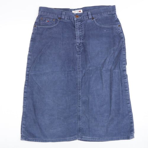 Tommy Hilfiger Women’s Blue A-Line Midi Skirt, Size S