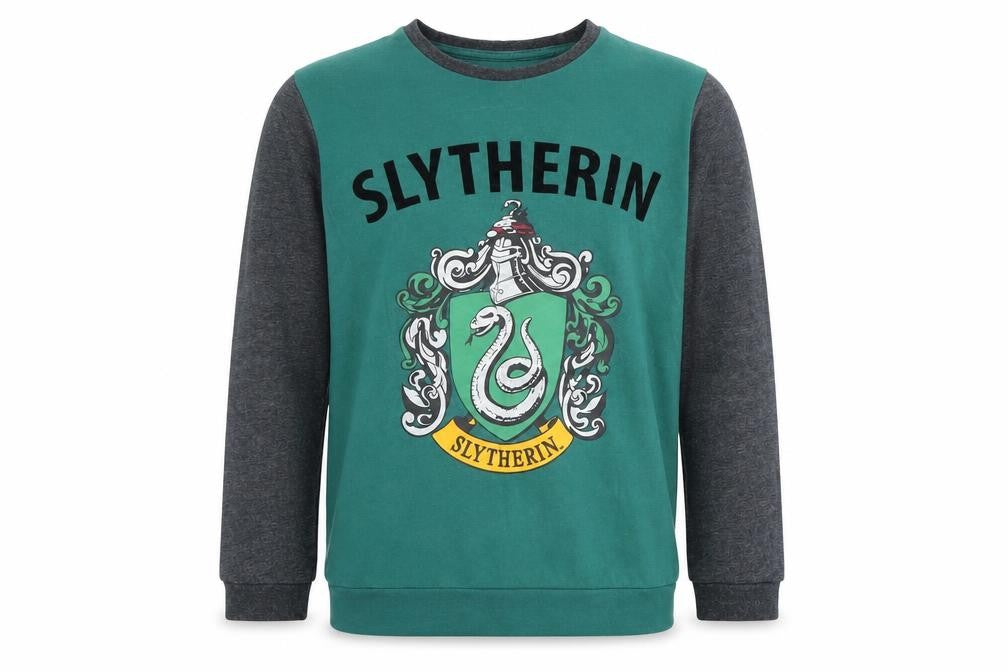 Front view of Marks & Spencer boys’ green harry potter pullover hoodie 12-13 years