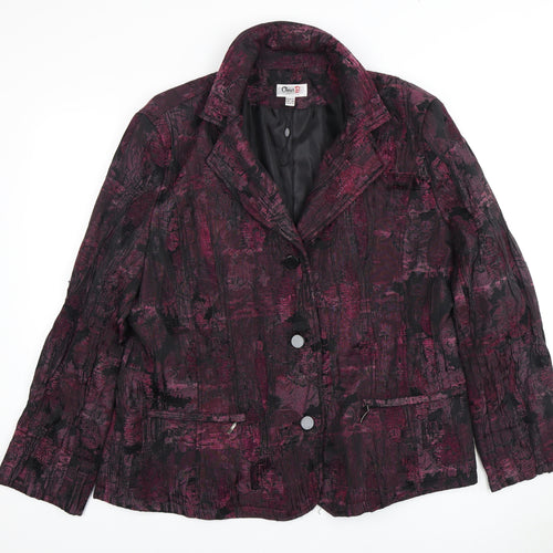 Oscar B Women's Multicoloured Blazer Size 22