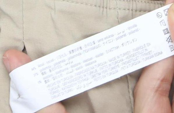 Zara Women's Beige Cropped Camisole Top XS - Spaghetti Straps