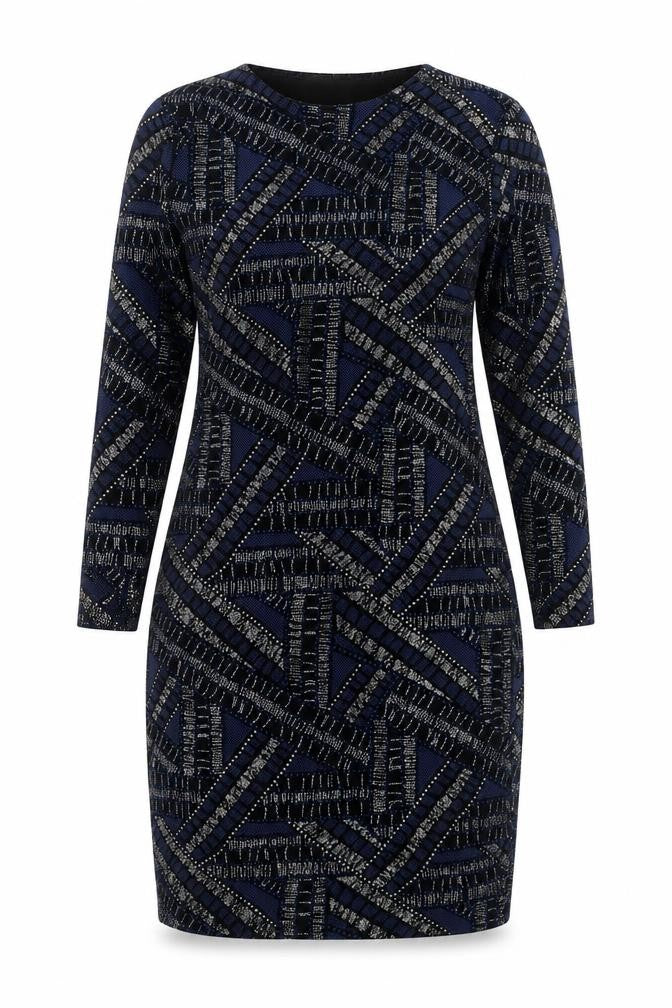 DOLLS Paris Women's Black Blue Bodycon Dress Size 10