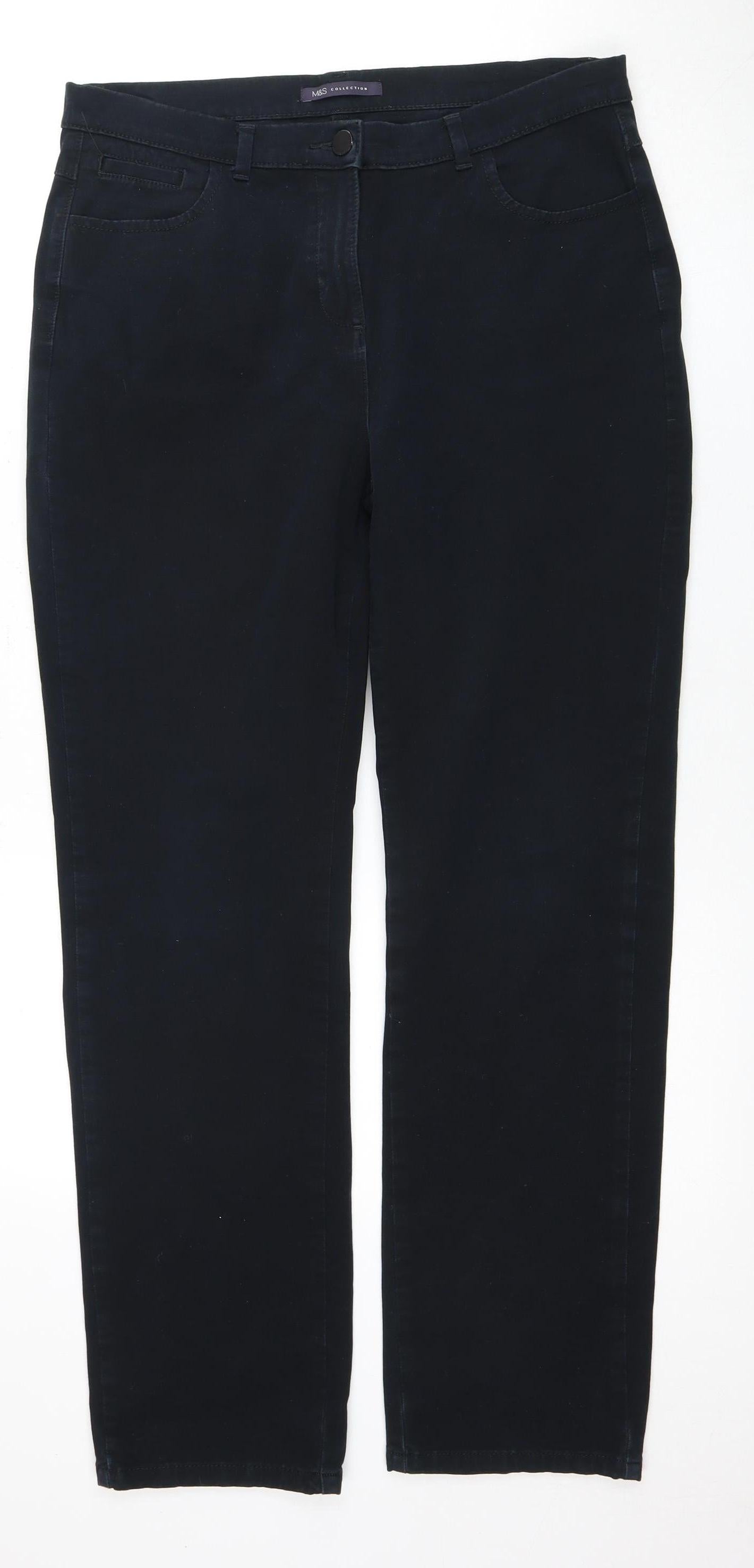 Marks and Spencer Women's Regular Fit Black Jeans