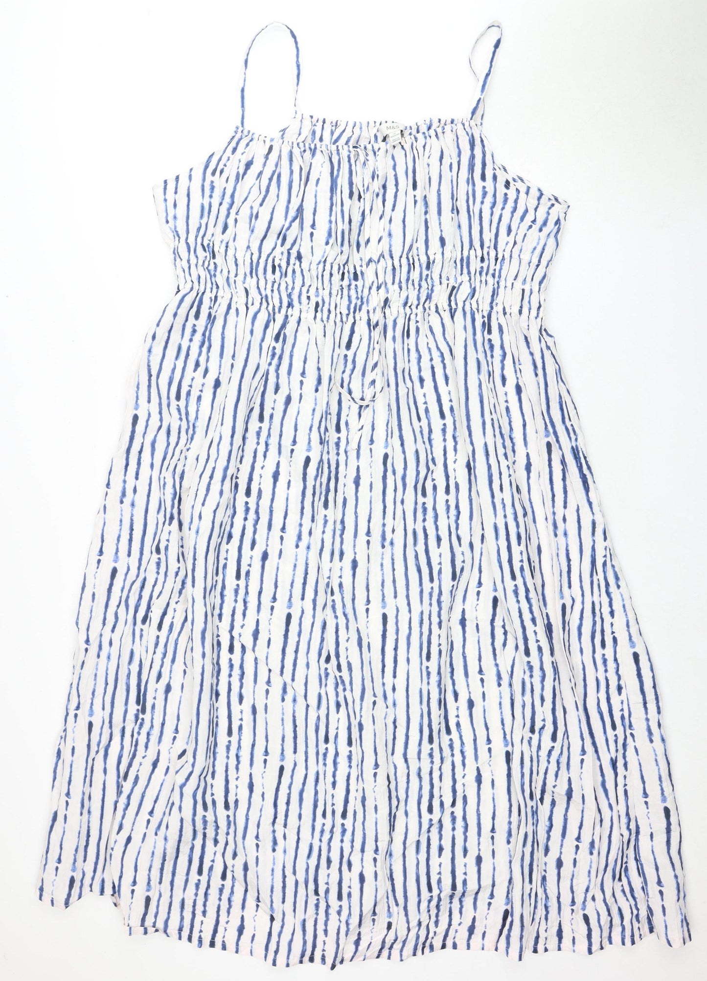 Marks and Spencer Women's Striped Scoop Neck Dress, Size 12