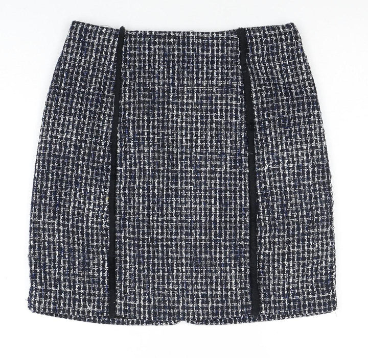 Warehouse Women's Multicoloured Check Pencil Skirt, Size 8