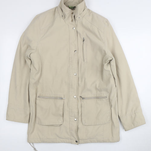 Nuage Beige Women's Mid-Length Basic Jacket - Size 12