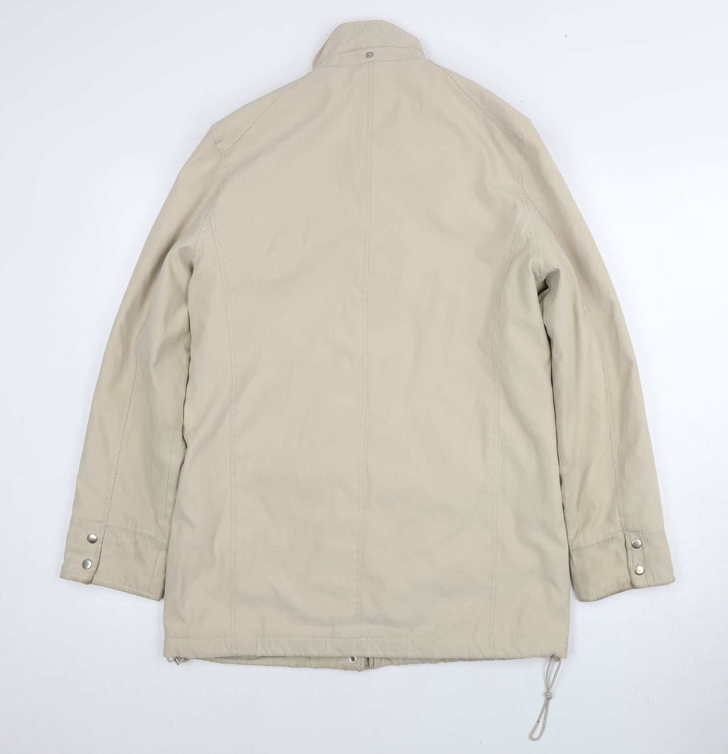 Nuage Beige Women's Mid-Length Basic Jacket - Size 12