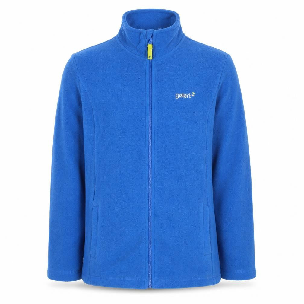 Front view of Gelert boys’ blue basic jacket 13 years full zip new