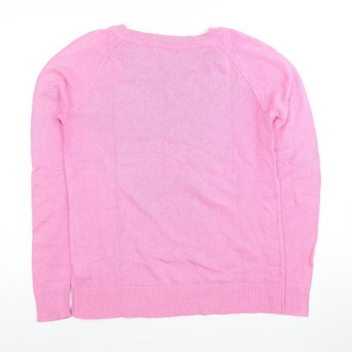 Gap Women's Pink Crew Neck Pullover Jumper M