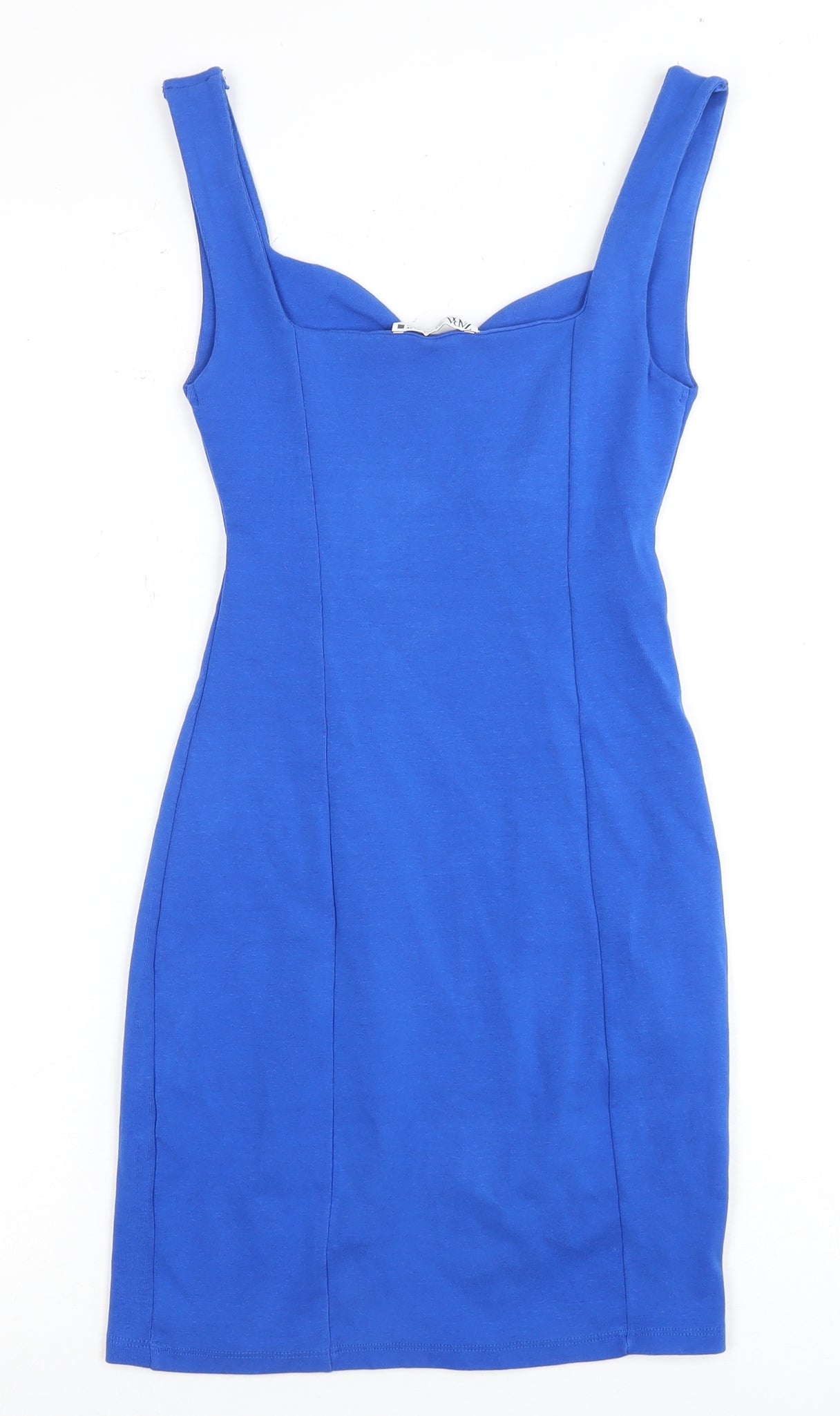 Zara Women’s Blue Midi Sheath Dress S Summer