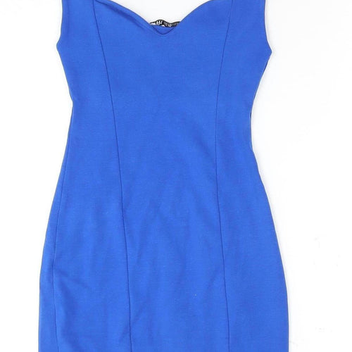 Zara Women’s Blue Midi Sheath Dress S Summer