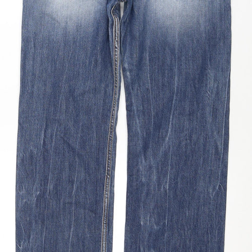 Diesel Men's Blue Straight Denim Jeans - Viker