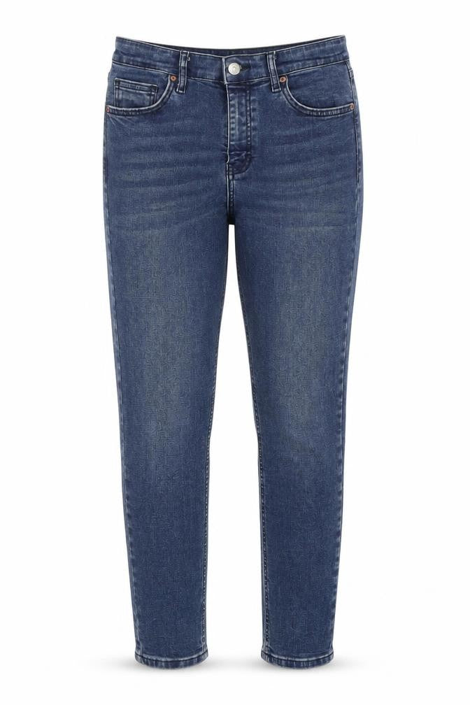 Front view of Topshop Women's Blue Skinny Jeans, size 10
