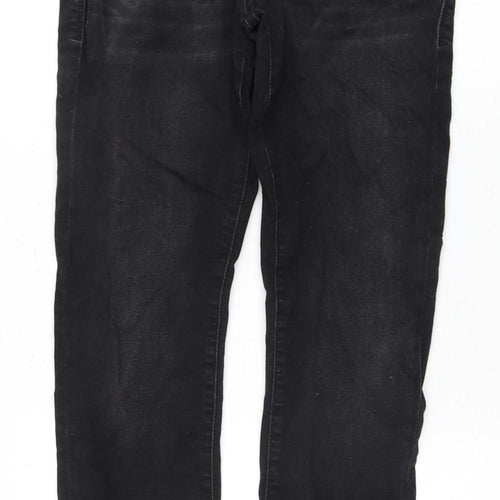 Mavi Men's Black Straight Jeans, 30/30, Comfort Fit