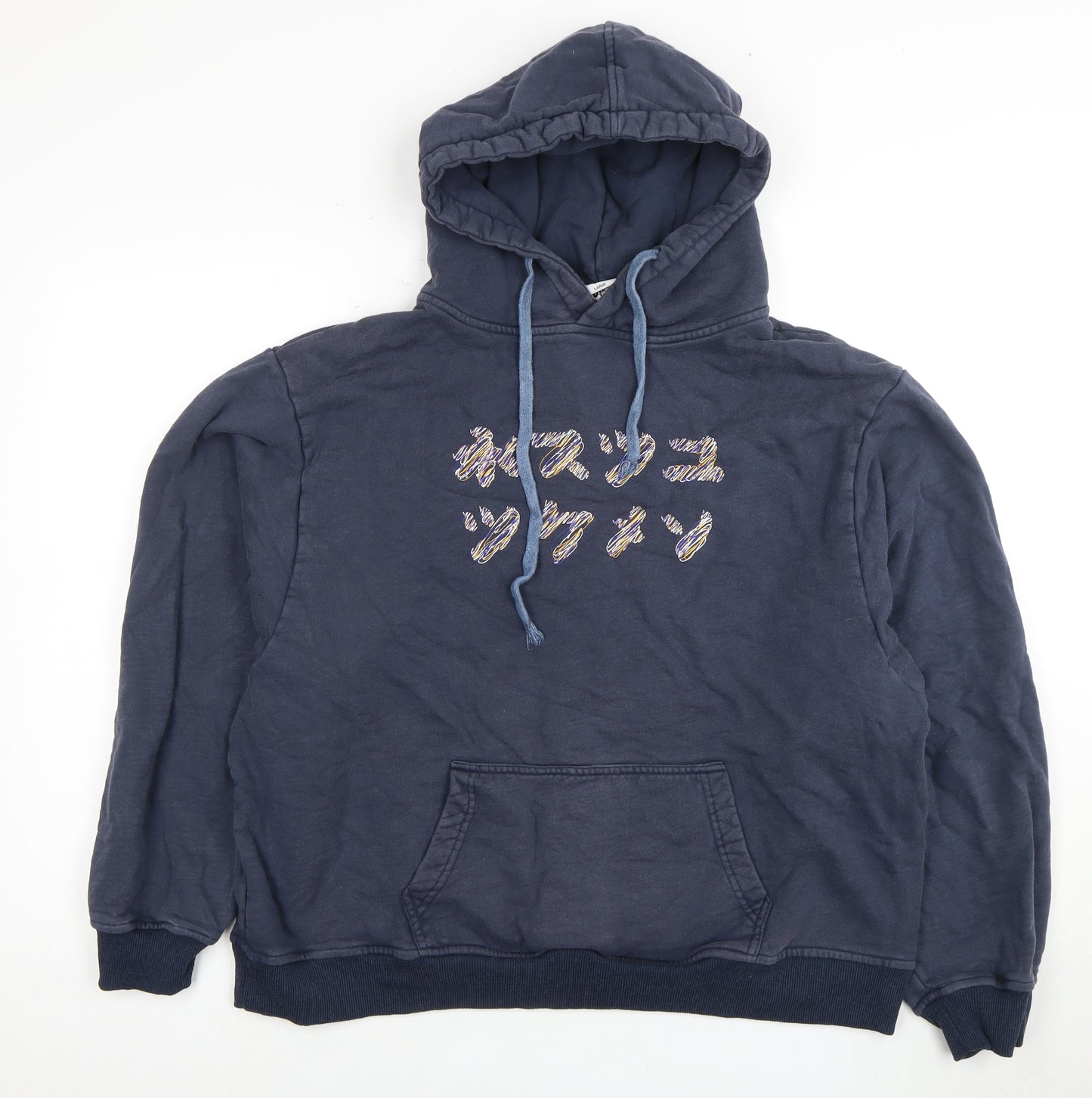 Unisex Blue Pullover Hoodie, Large, Casual Style