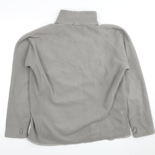 The North Face Men's Grey Fleece Jacket, Medium