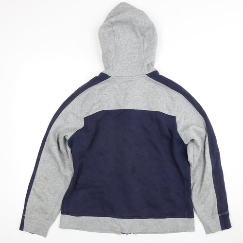 Nike Boys XL Grey Blue Full Zip Hoodie