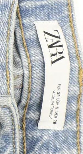 Zara Women's Blue Boyfriend Jeans Size 2