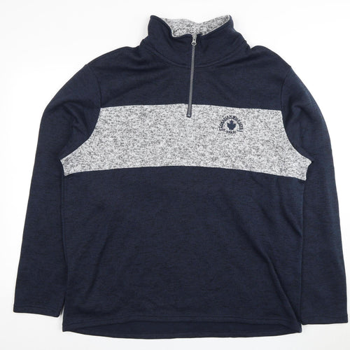 Atlas For Men Blue 2XL 1/2 Zip Sweatshirt for Men