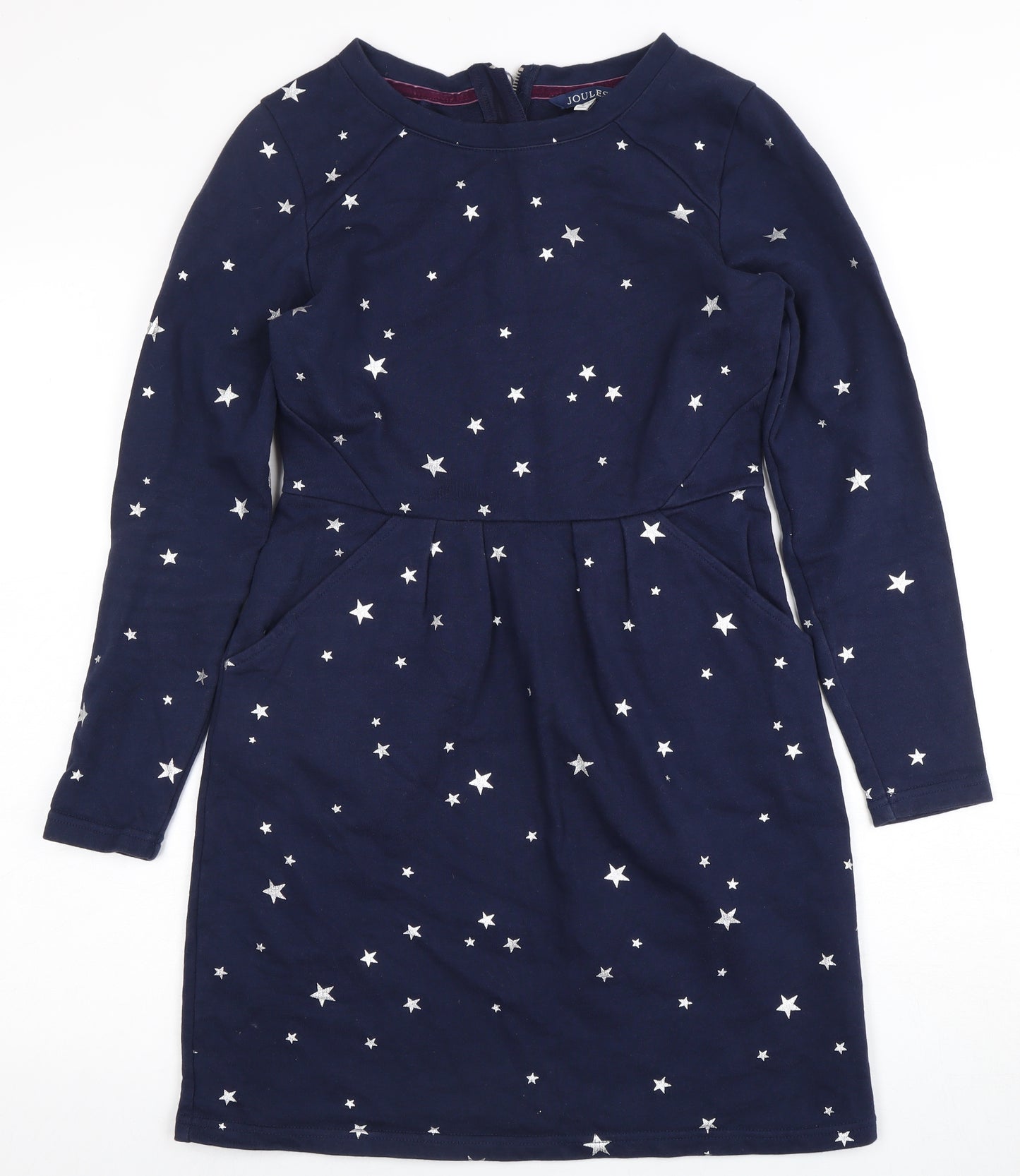 Joules Women's Blue Star Print Shift Dress Size 8