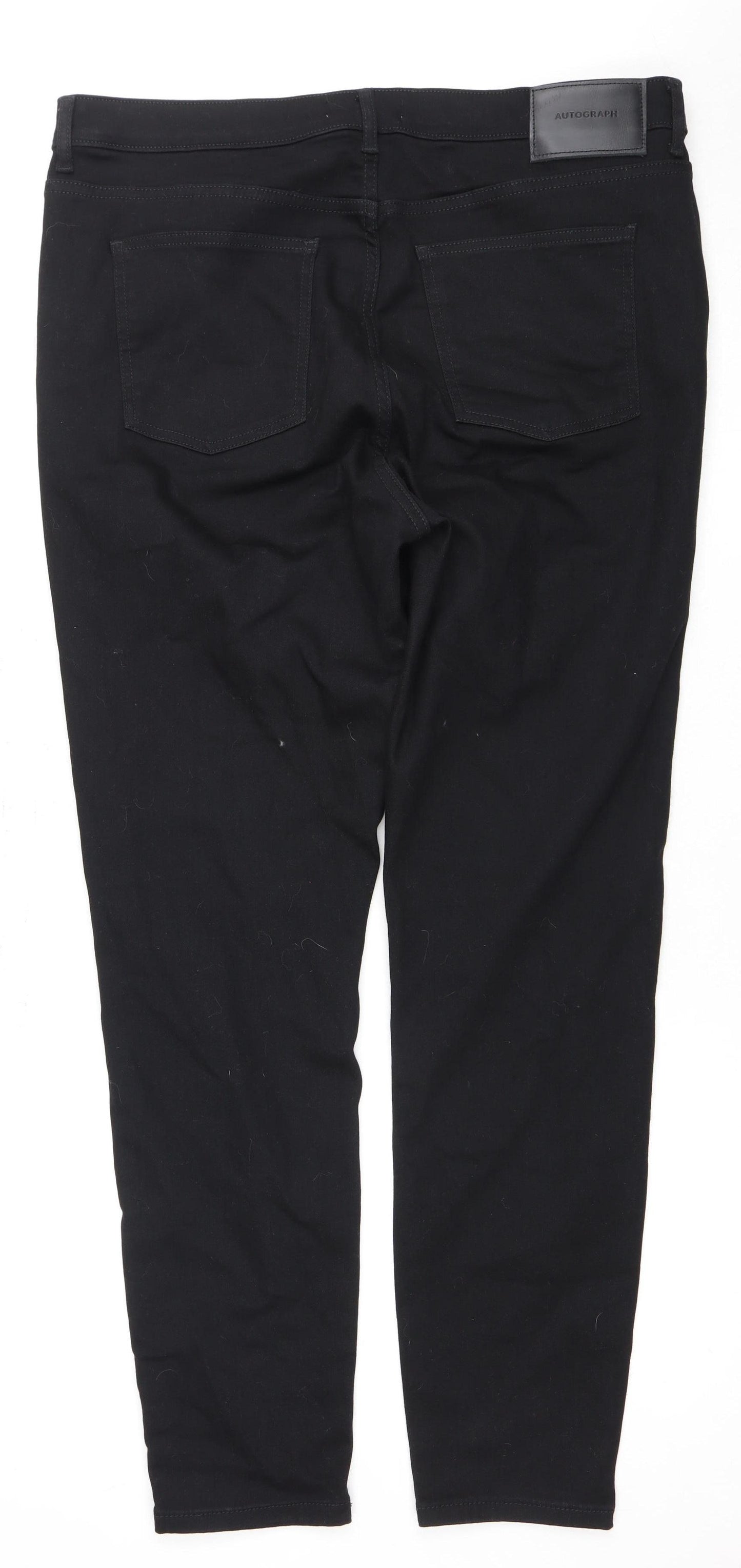 Marks & Spencer Women's Black Straight Jeans Size 18