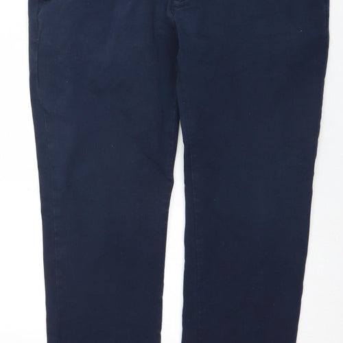 Marks and Spencer Men's Slim Fit Chinos, 36 Waist, Navy Blue