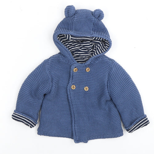Marks and Spencer Blue Baby Cardigan 3-6 Months
