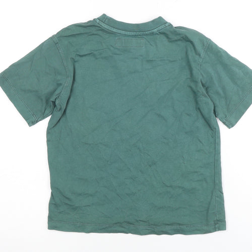 ZARA Boys Green Short Sleeve T-Shirt 6 Years