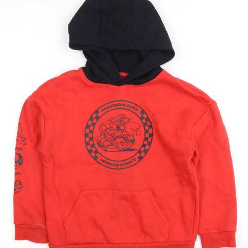 Mario Kart Boys Red Pullover Hoodie 7-8 Years